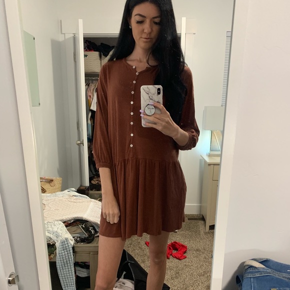 Free People Dresses & Skirts - Free People Beach Button Down Shirt Dress